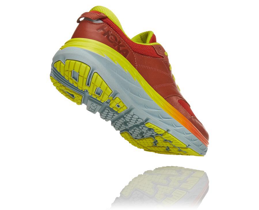 Hoka One One Running Shoes Mens Red - Bondi L - 81659RAOK